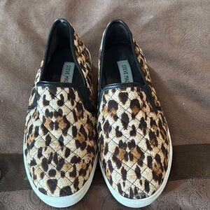 Steve Madden Leopard Print Slip-On Shoes